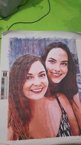 Customer photo review of Custom Paint by Numbers