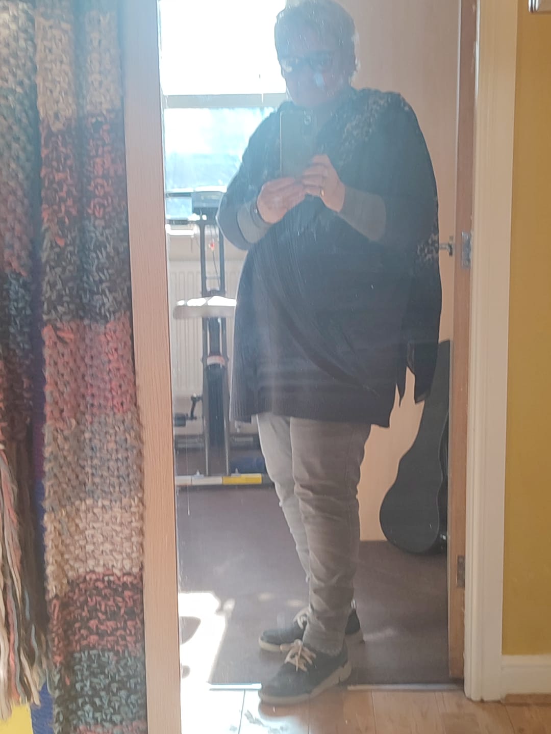 Customer photo review of Longline Slouchy Jumper - Wine