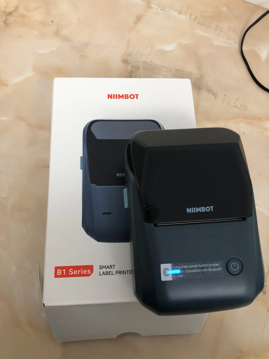 Customer photo review of B1 Inkless Thermal Label Printer, Create Professional Labels with Ease