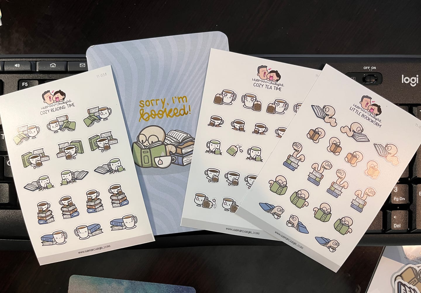 Customer photo review of Little Bookworm Planner Stickers