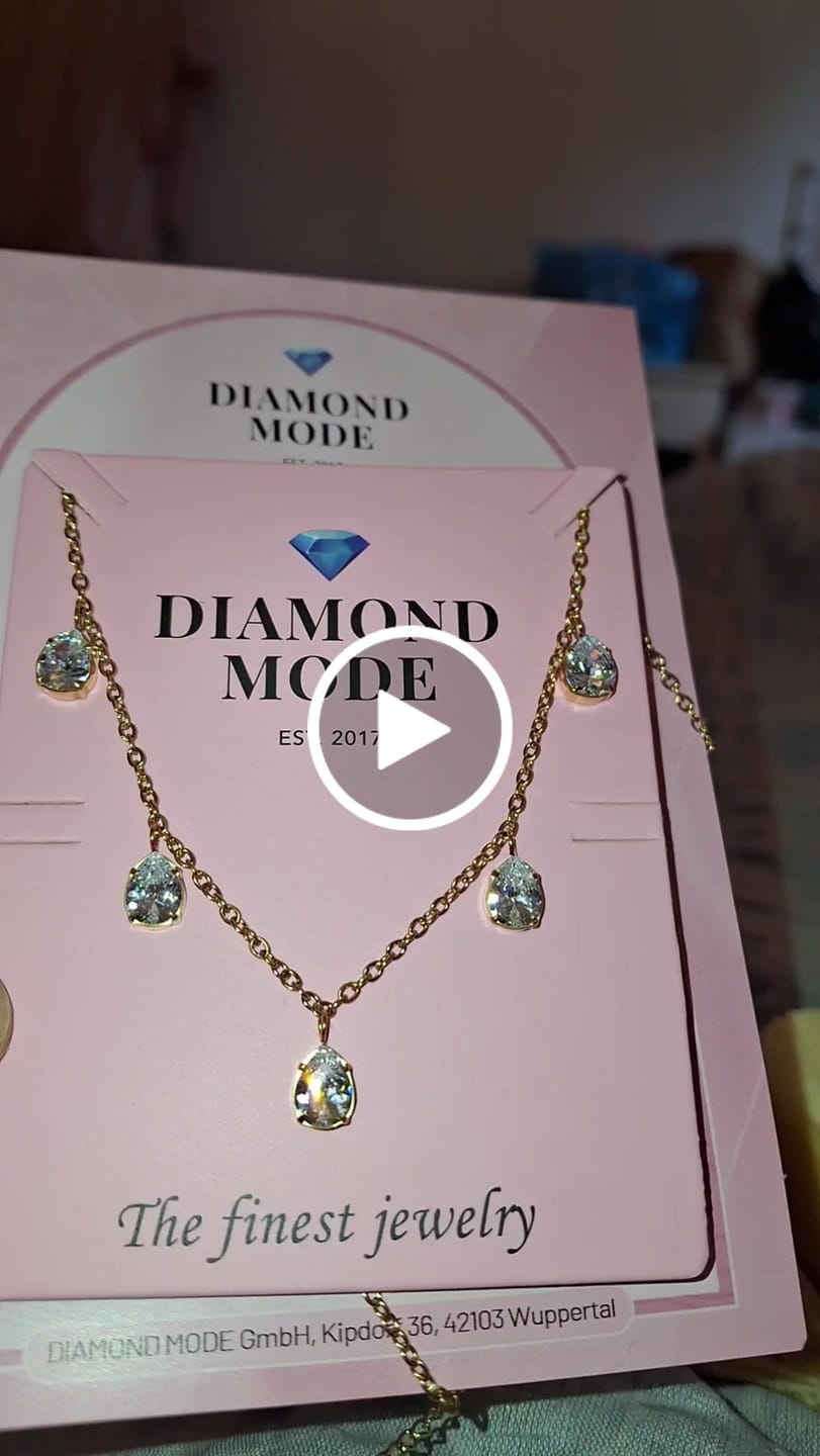 Customer video review of Diana Halskette | 18K vergoldet