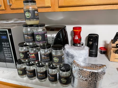 Customer photo review of St Lucia Gold Sea Moss Gel Trio