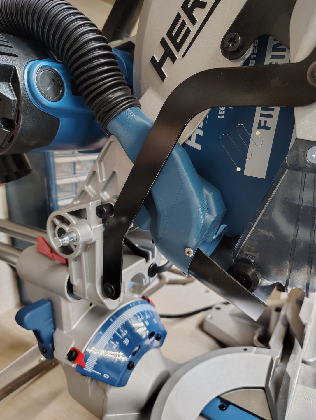 Customer photo review of Hercules 12" Sliding Compound Miter Saw Dust Collection