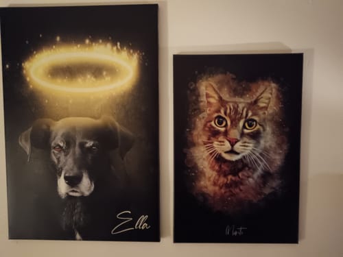 Customer photo review of Tierportrait nach Fotovorlage im Aquarell-Stil