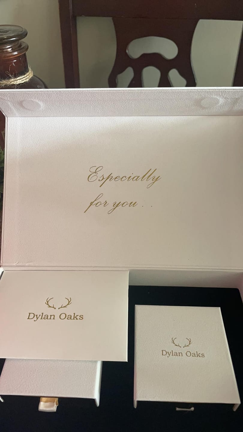 Customer photo review of Engraved Tennis Bracelet Gold