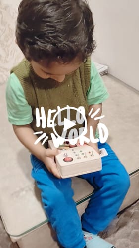 Customer video review of Toggle Play Montessori Busy Board-V6