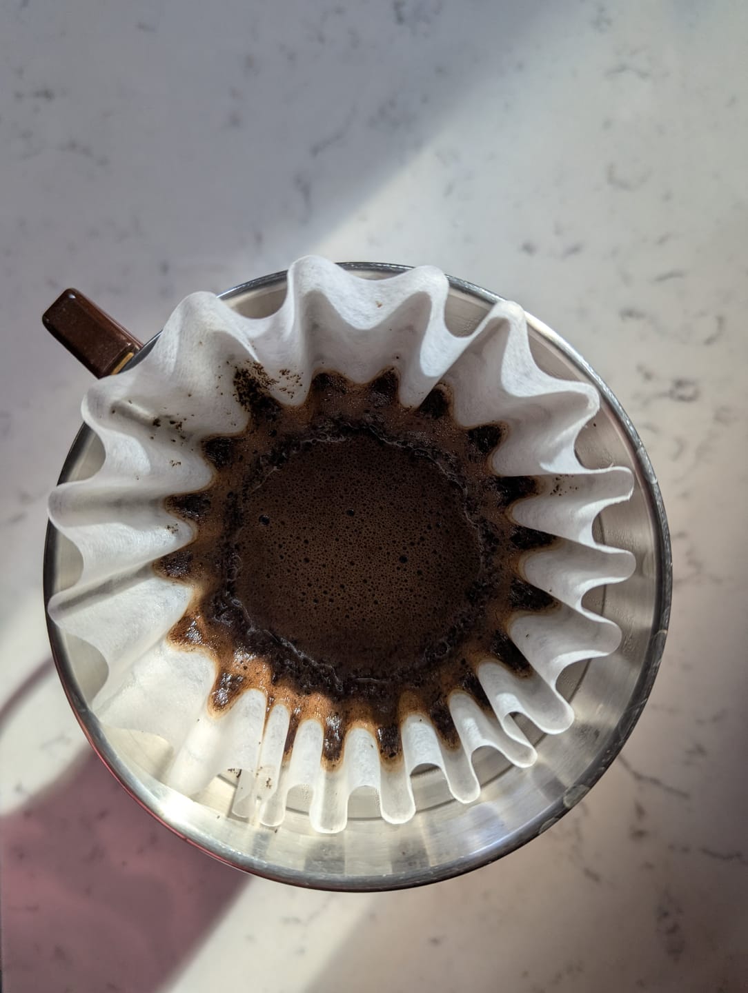 Customer photo review of Kalita Wave 185 Coffee Filters - 100ct