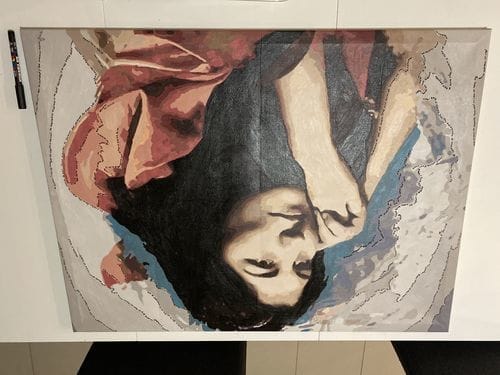 Customer photo review of Custom Paint by Numbers