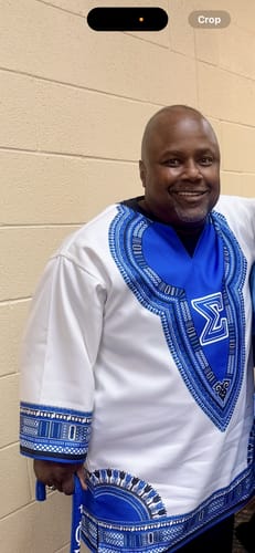 Customer photo review of Dashiki Shirt- Phi Beta Sigma