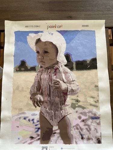 Customer photo review of Custom Paint by Numbers