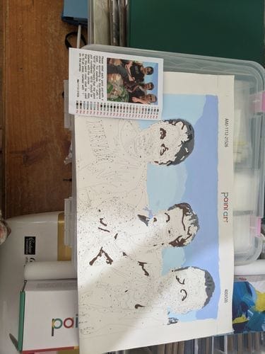 Customer photo review of Custom Paint by Numbers