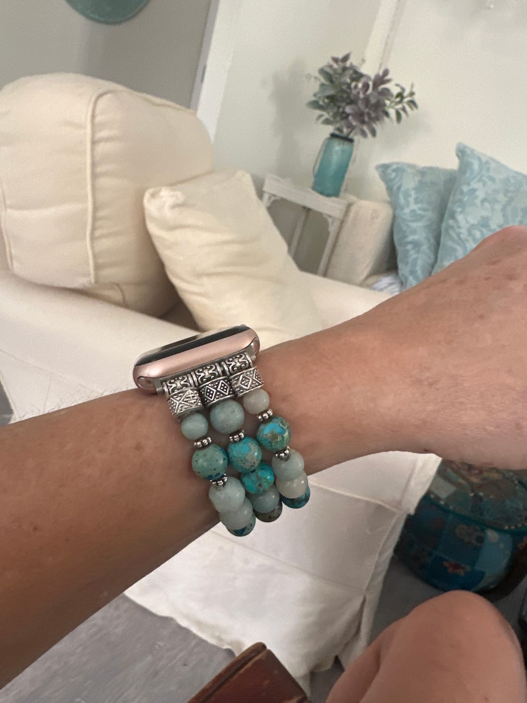 Customer photo review of Amazon Blue Ocean Stretch Watch Strap