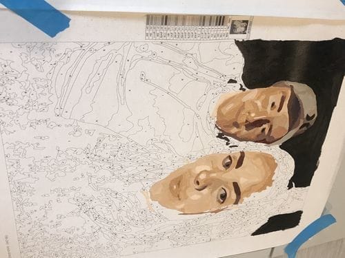 Customer photo review of Custom Paint by Numbers