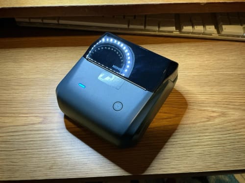 Customer photo review of B3S 3 Inch Label Printer with Tape - Streamline Your Labeling and Receipt Printing