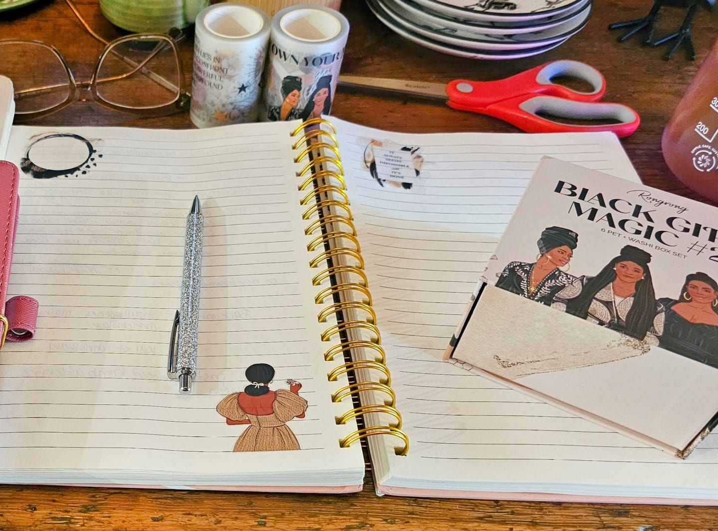 Customer photo review of Black Girl Magic #2 Pre-cut PET Tape + Washi Box Set