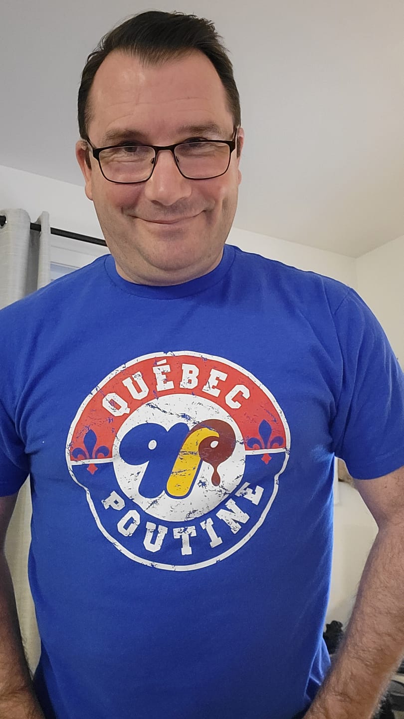 Customer photo review of Quebec Poutine Logo T-shirt