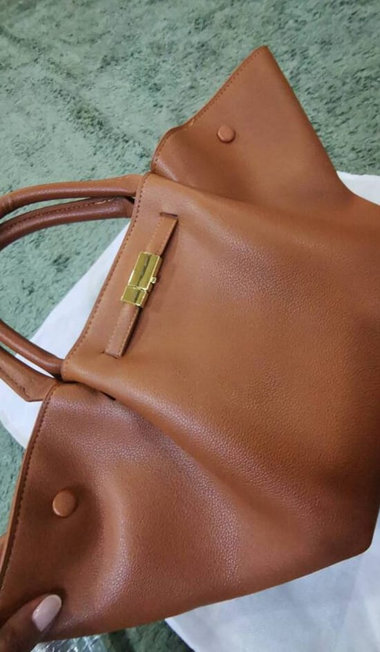 Customer photo review of Melanie Faux Leather Bag