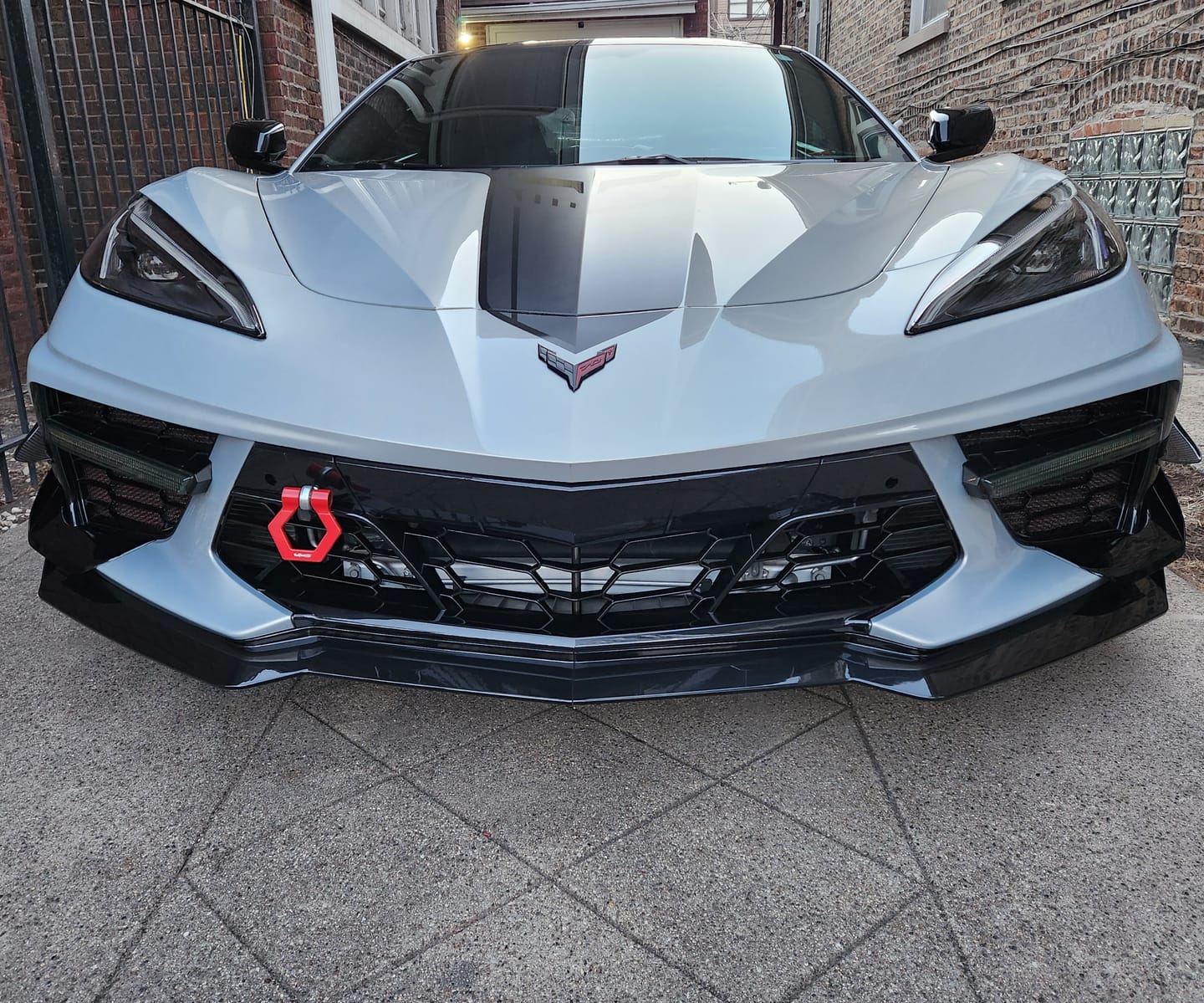 Customer photo review of 2020-Up Corvette C8 | Z06 Fascia Panel Grille Insert Cover
