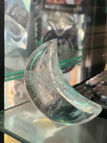 Customer photo review of Clear Quartz Standing Moon #1