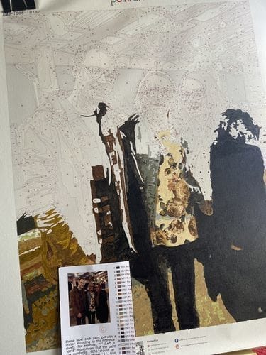 Customer photo review of Custom Paint by Numbers