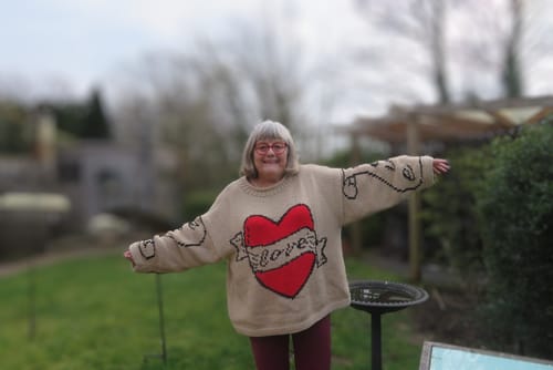 Customer photo review of The Young Hearts Jumper