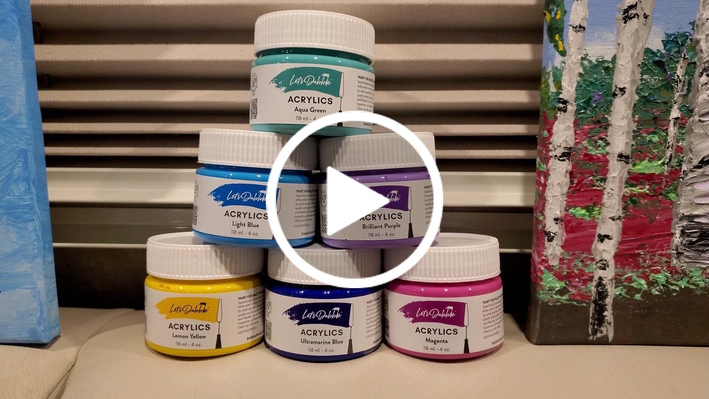 Customer video review of Let's Dabble First 5 Paint Bundle