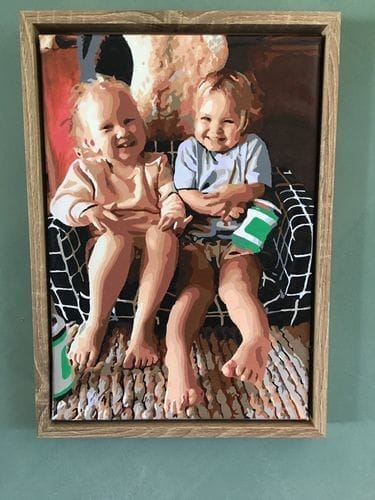 Customer photo review of Custom Paint by Numbers