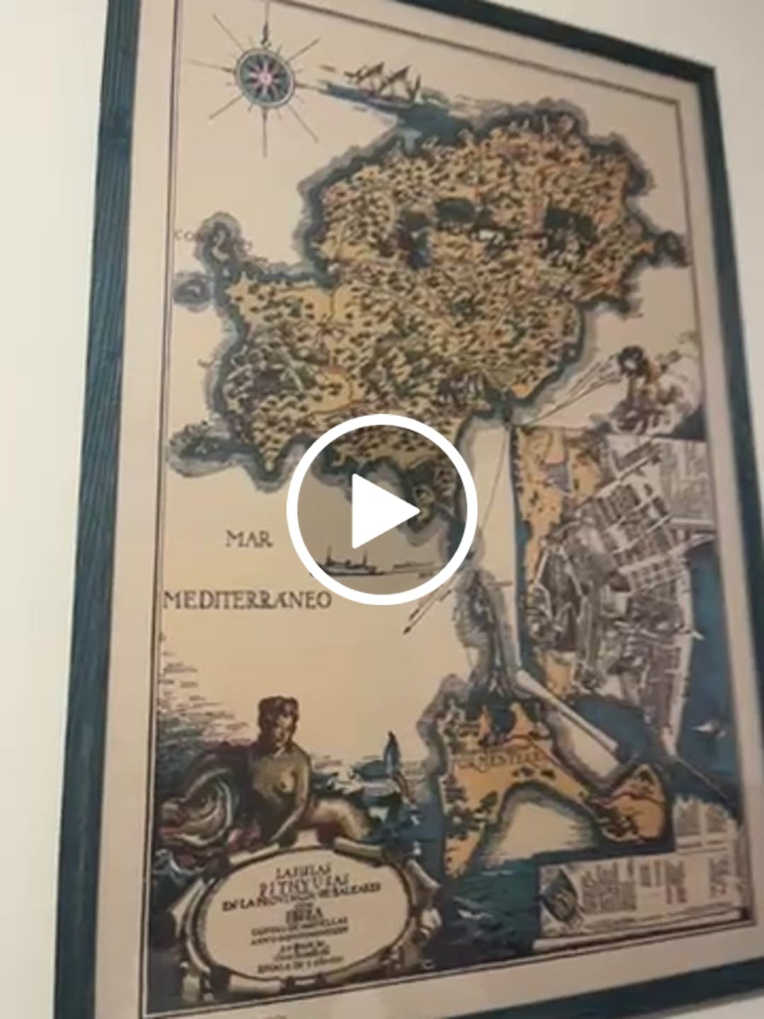 Customer video review of Old Map of Ibiza and Formentera, 1934: Pictorial Chart of Tourist Attractions, Landmarks, Mediterranean