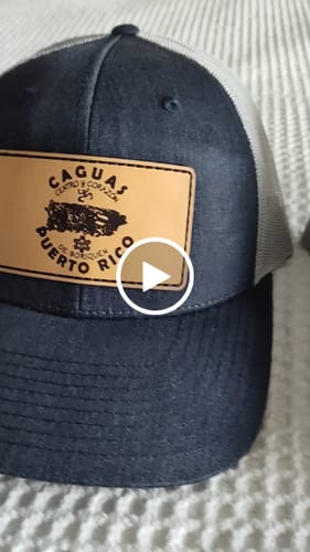 Customer video review of Premium Custom Leather Patch Hats (Wholesale)