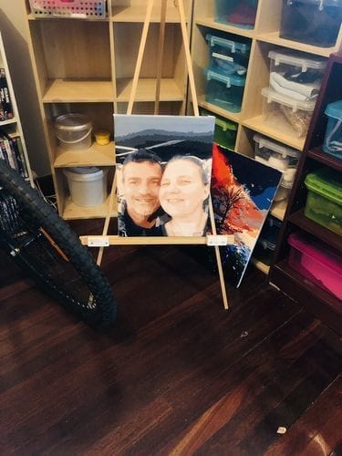 Customer photo review of Custom Paint by Numbers