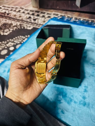 Customer photo review of Octagonal Enamel Diamond Watch