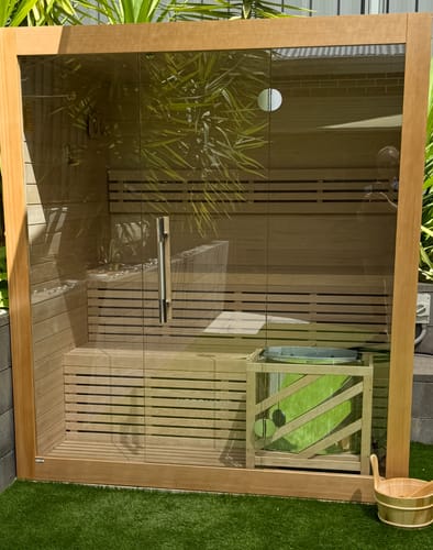 Customer photo review of 4-6 Person Traditional Sauna - 6kw Harvia Heater