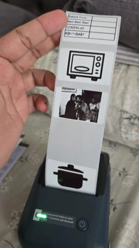 Customer photo review of B1 Inkless Thermal Label Printer, Create Professional Labels with Ease