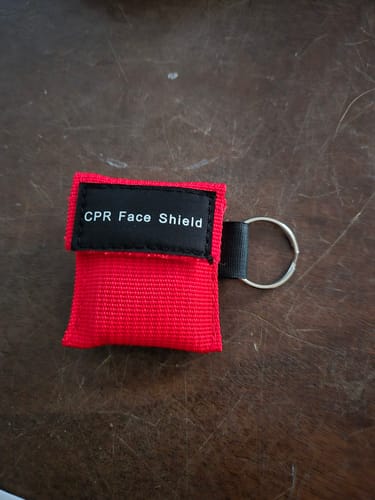 Customer photo review of Portable CPR FACE SHIELD MASK KEYCHAIN | ONE SHEAR®
