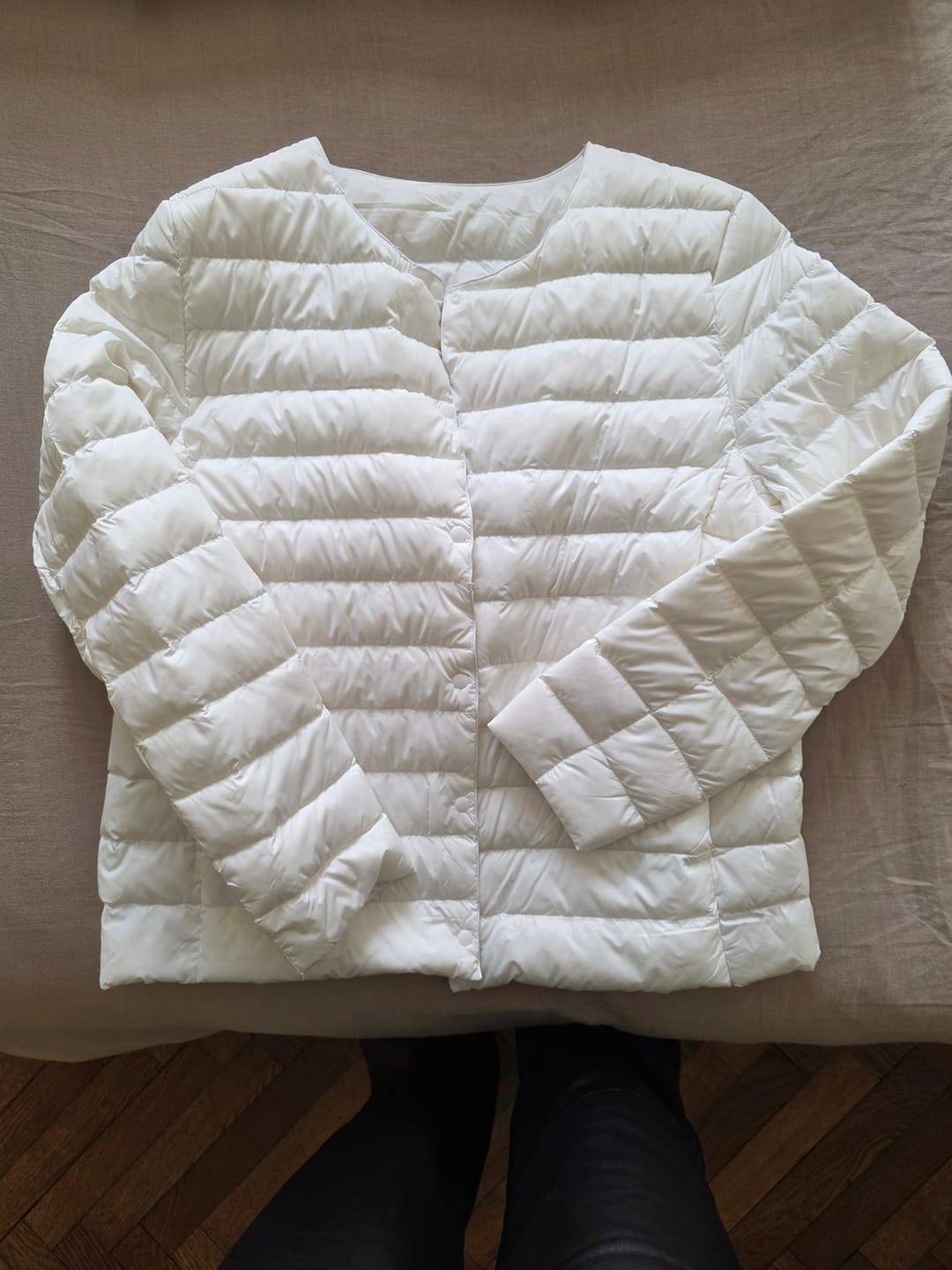 Customer photo review of Doudoune pliable  ultra légère en duvet