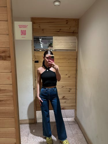 Customer photo review of Pants Laser Rombos Blue