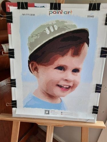 Customer photo review of Custom Paint by Numbers