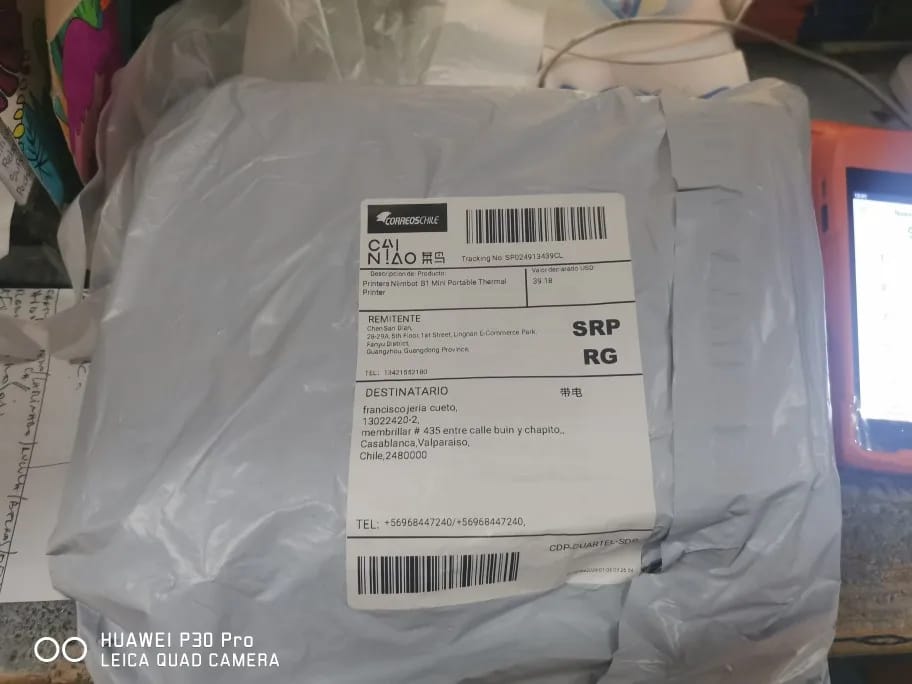 Customer photo review of B1 Inkless Thermal Label Printer, Create Professional Labels with Ease