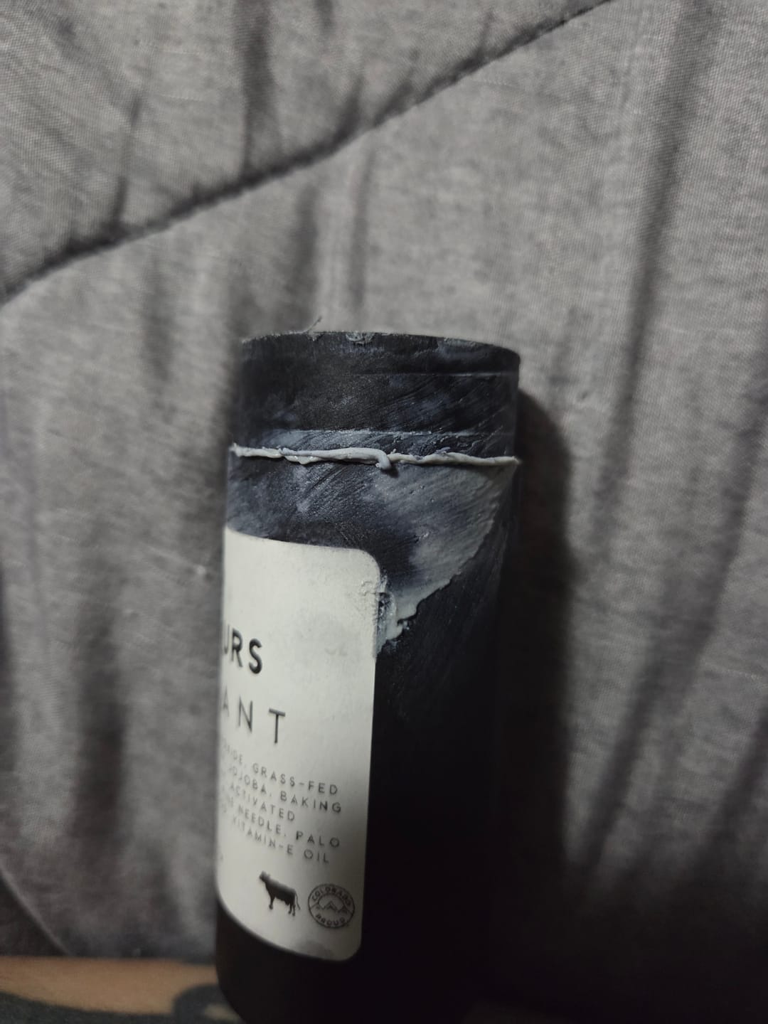 Customer photo review of After Hours | Tallow Magnesium Deodorant | Blue Tansy & Pine