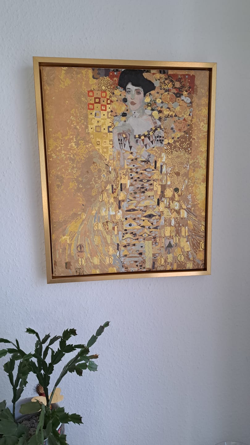 Customer photo review of Malen nach Zahlen - Portrait von Adele Bloch-Bauer I - Gustav Klimt