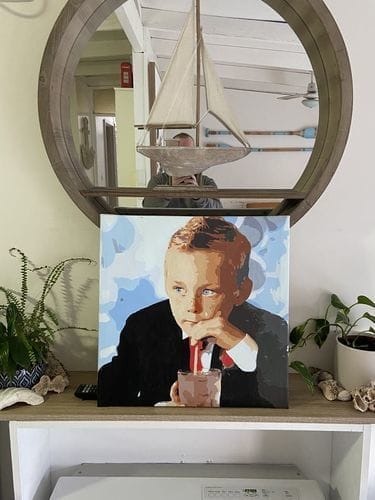 Customer photo review of Custom Paint by Numbers