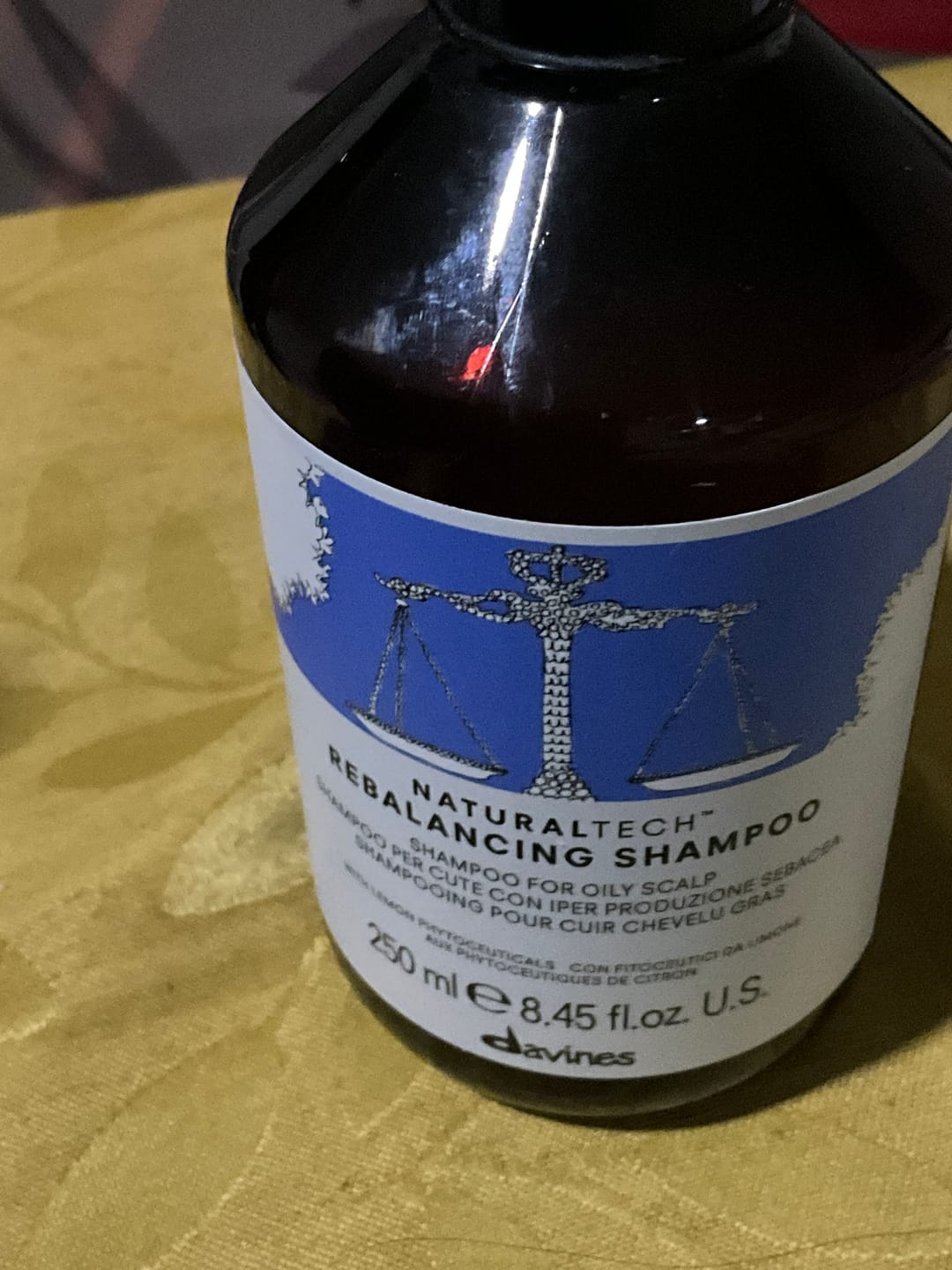 Customer photo review of Shampoo Antigrasa Rebalancing Naturaltech Davines