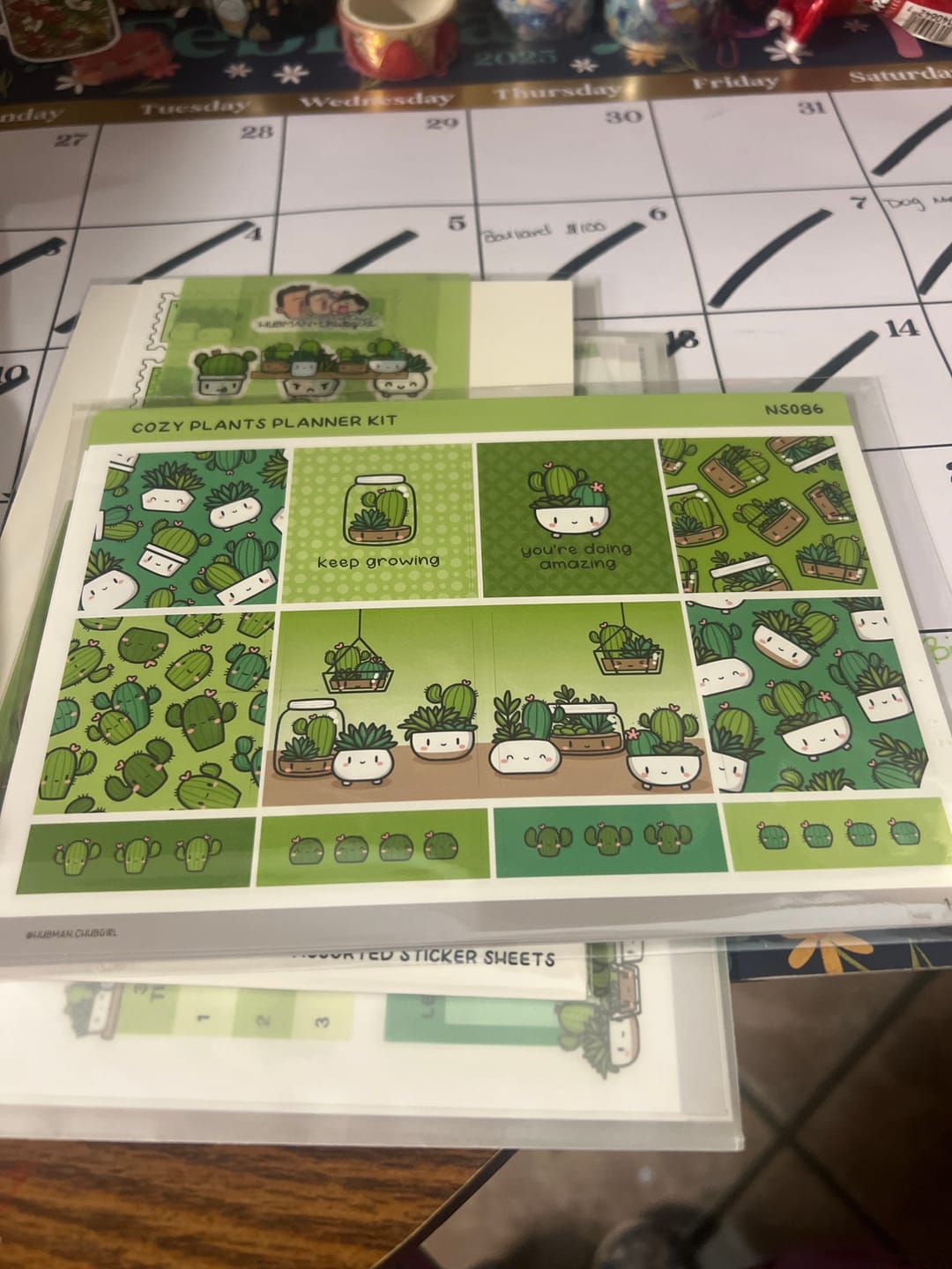 Customer photo review of Cozy Plants Planner Kit (Set of 6)