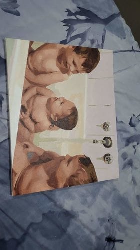 Customer photo review of Custom Paint by Numbers