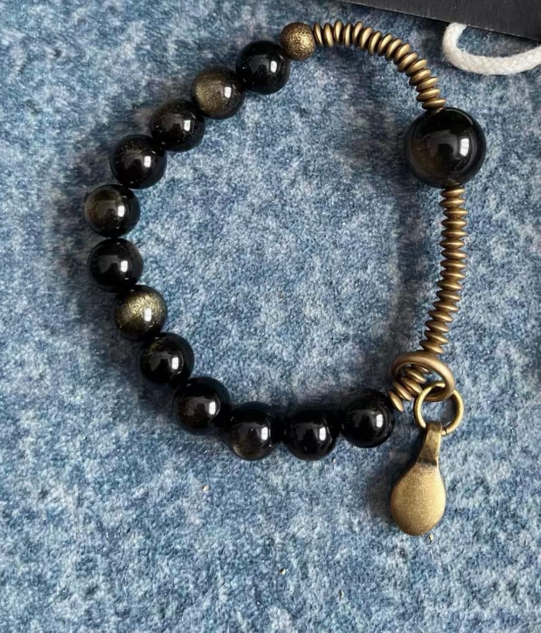 Customer photo review of Celestial Obsidian Kupfer - Armband