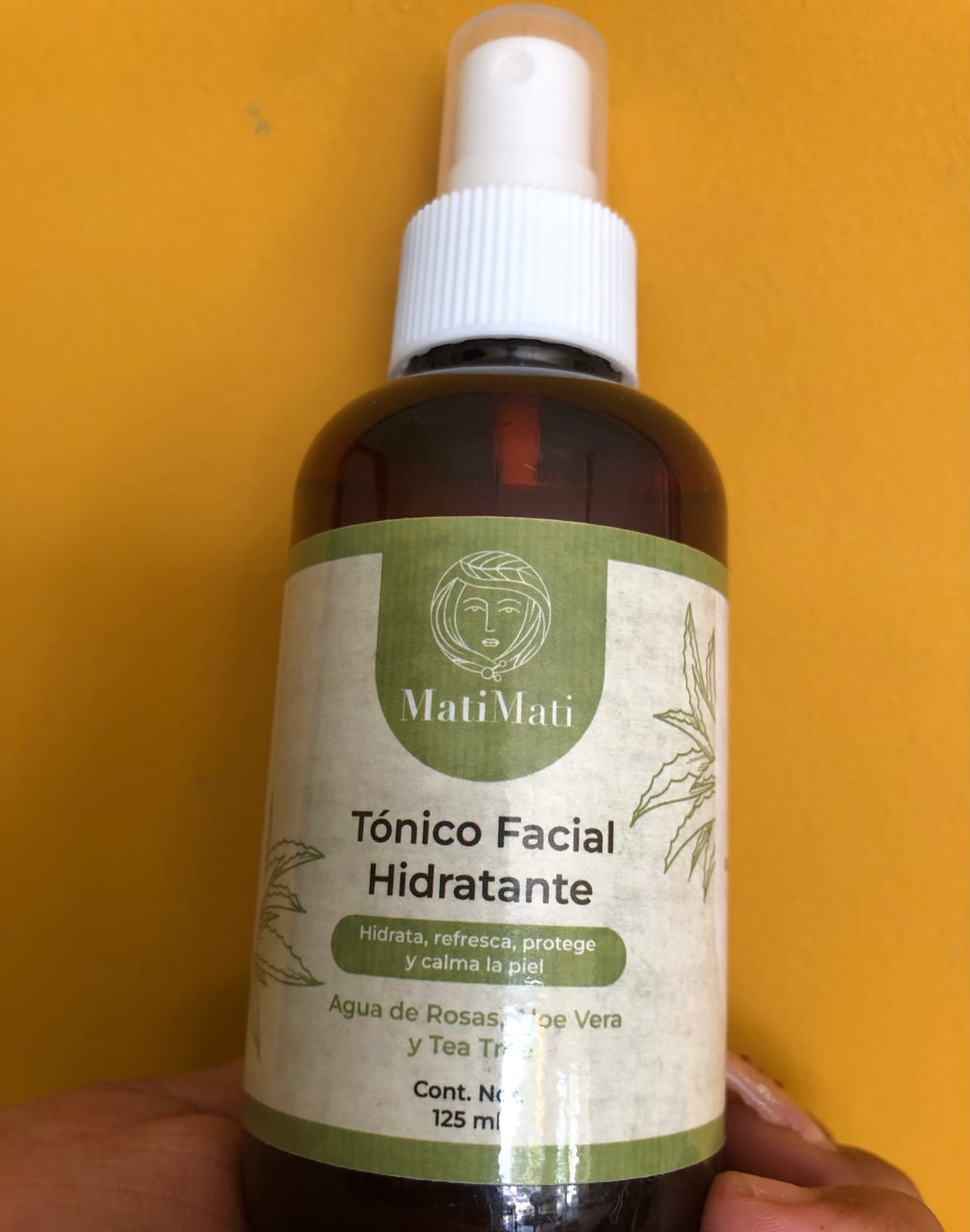 Customer photo review of Tónico Facial Hidratante