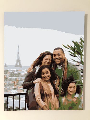 Customer photo review of Custom Paint by Numbers