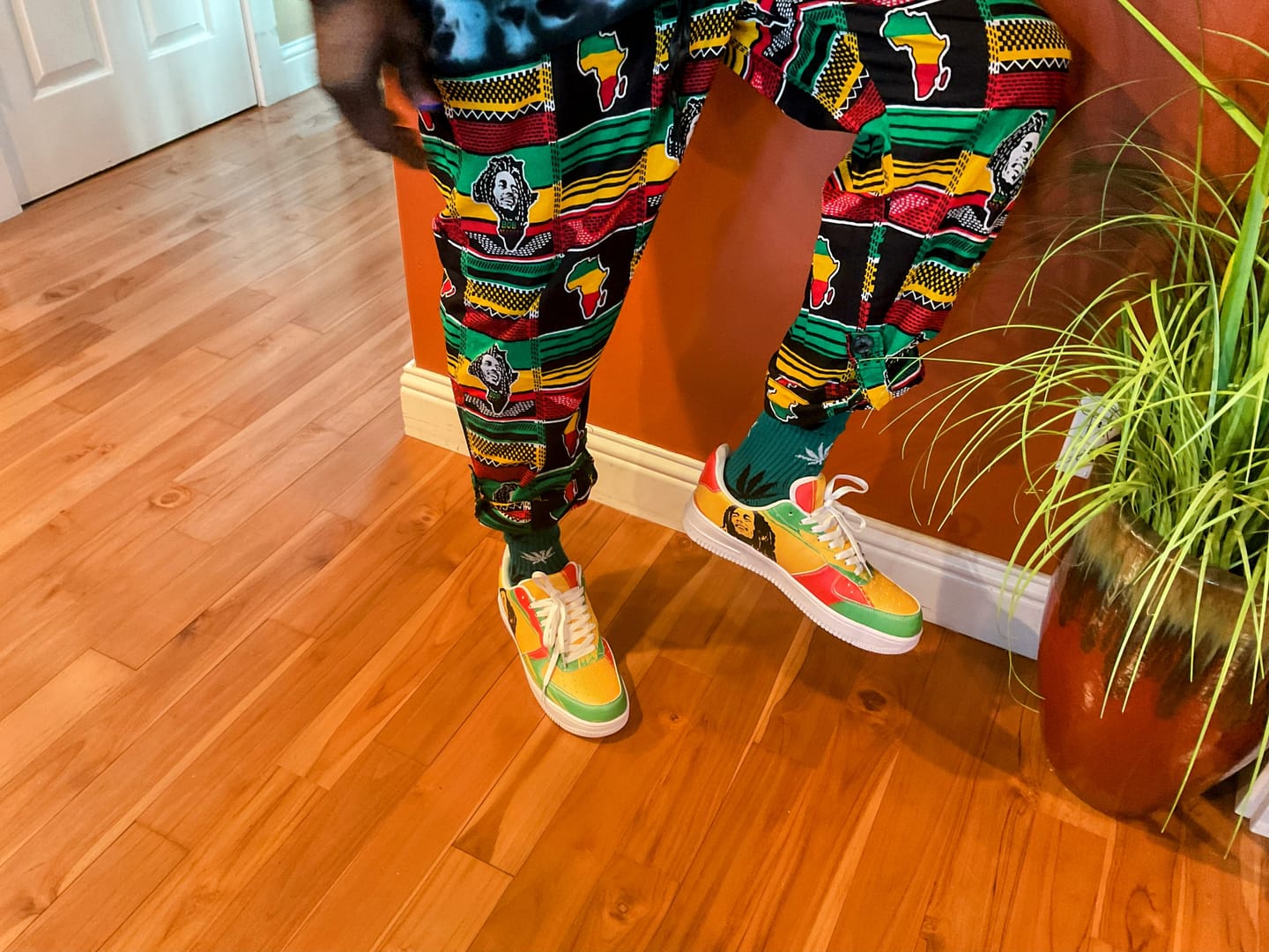 Customer photo review of Bob Marley Sneakers
