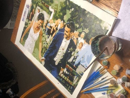 Customer photo review of Custom Paint by Numbers