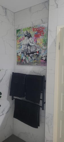 Customer photo review of Acrylic Mounting Panel - 70 x 70 cm